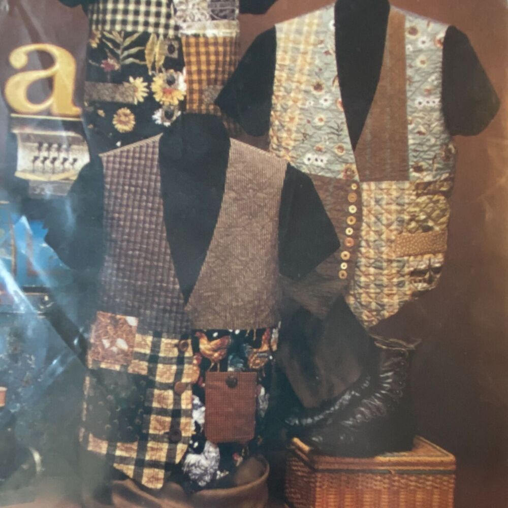 Back Porch Press P027 Pattern Fat Quarters Vest 1996 Vintage Sewing Craft